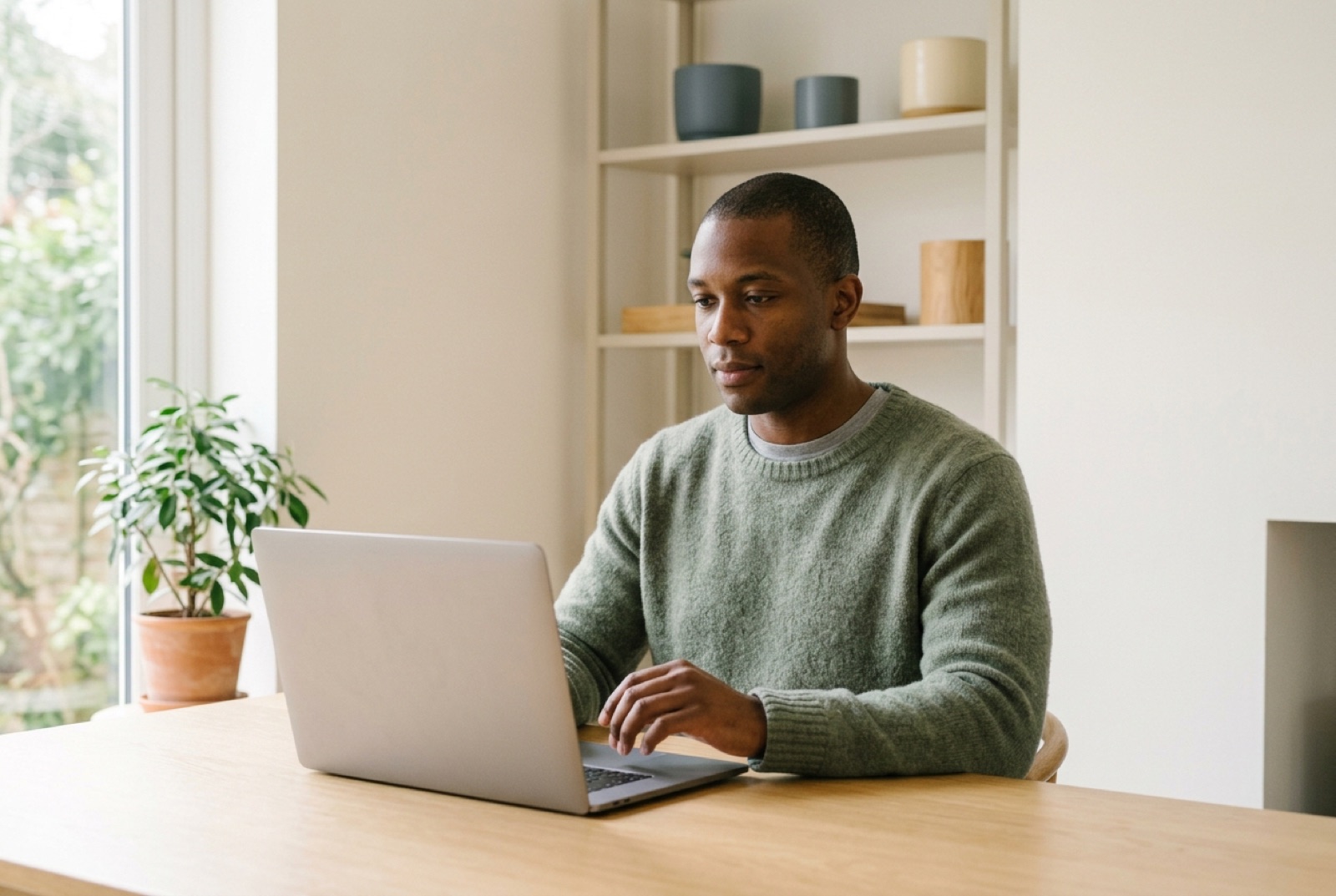 Self-employed person preparing accounts for a mortgage application